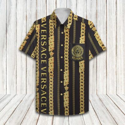 Versace Luxury Hawaiian Shirt & Short Set LHS1237