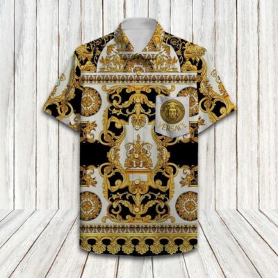 Versace Luxury Hawaiian Shirt & Short Set LHS1240