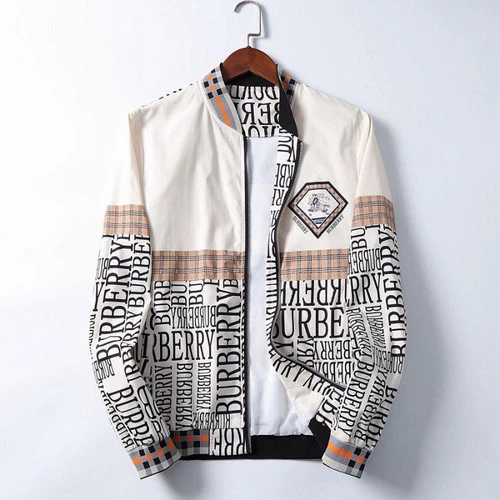 Burberry Luxury Brand Varsity Zipper Jacket VST1180