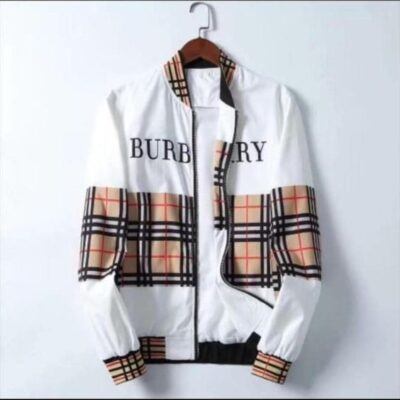 Burberry Luxury Brand Varsity Zipper Jacket VST1202