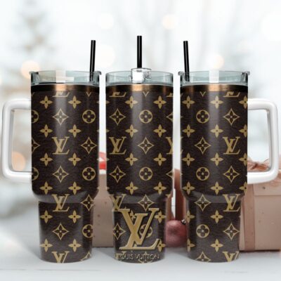 Fashion Logo Stanley Tumbler LV Logo Stanley Tumbler 40Oz Stanley Tumbler KTB1134