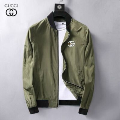 Gucci Luxury Brand Varsity Zipper Jacket VST1255