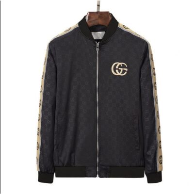 Gucci Luxury Brand Varsity Zipper Jacket VST1263