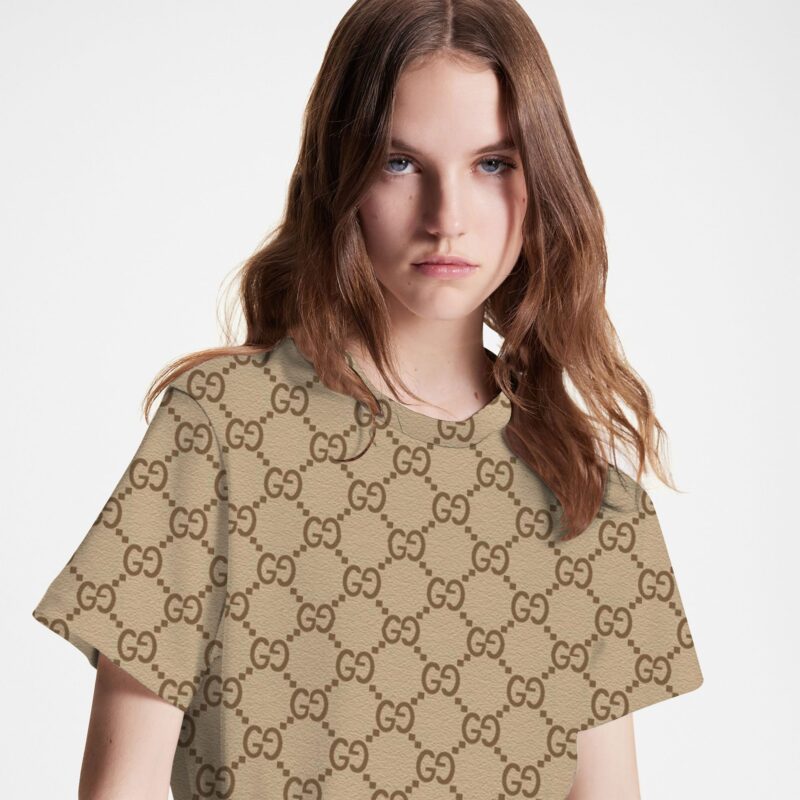 Gucci Monogram Luxury Unisex T Shirt For Lady Gentleman USL1014 1
