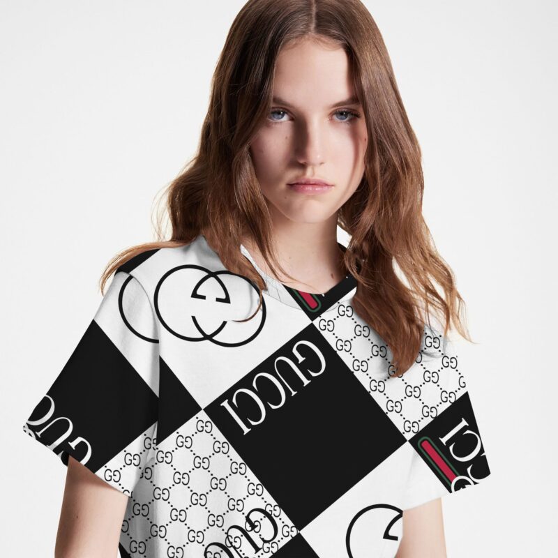 Gucci Monogram Luxury Unisex T Shirt For Lady Gentleman USL1035 1