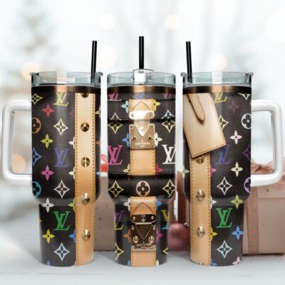 LV Bag Pattern Stanley Tumbler 40Oz Straight Stanley Tumbler KTB1143
