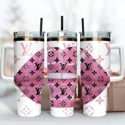 LV Lips Logo Stanley Tumbler LV Lips 40oz Stanley Tumbler KTB1077
