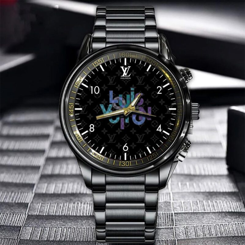 LV Luxury Black Fashion Sport Watch BWL1005 1