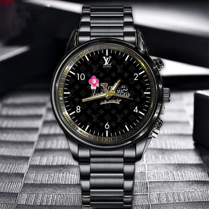 LV Luxury Black Fashion Sport Watch BWL1010 1