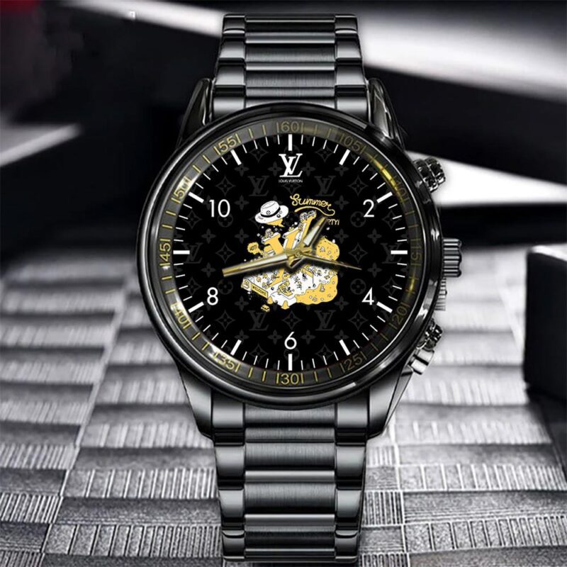 LV Luxury Black Fashion Sport Watch BWL1016 1