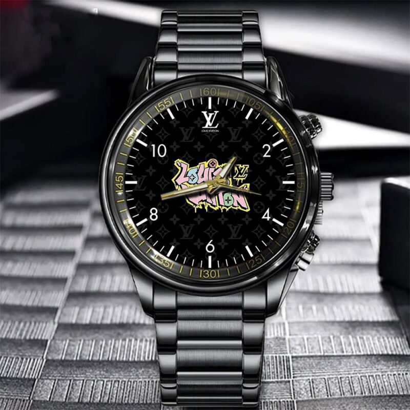 LV Luxury Black Fashion Sport Watch BWL1026 1