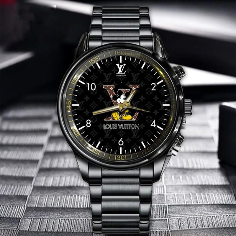 LV Luxury Black Fashion Sport Watch BWL1030 1