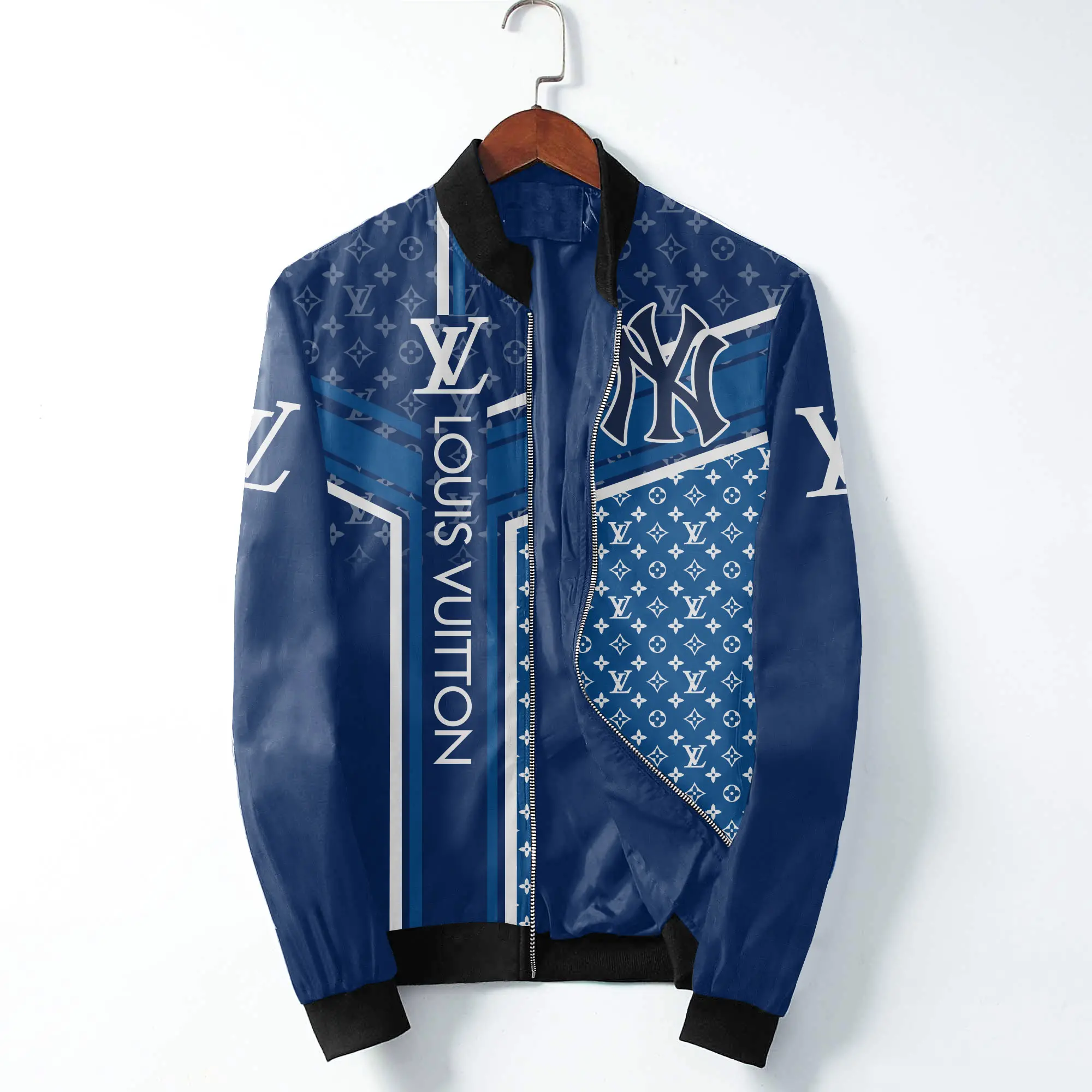LV Luxury Brand Varsity Zipper Jacket VST1159