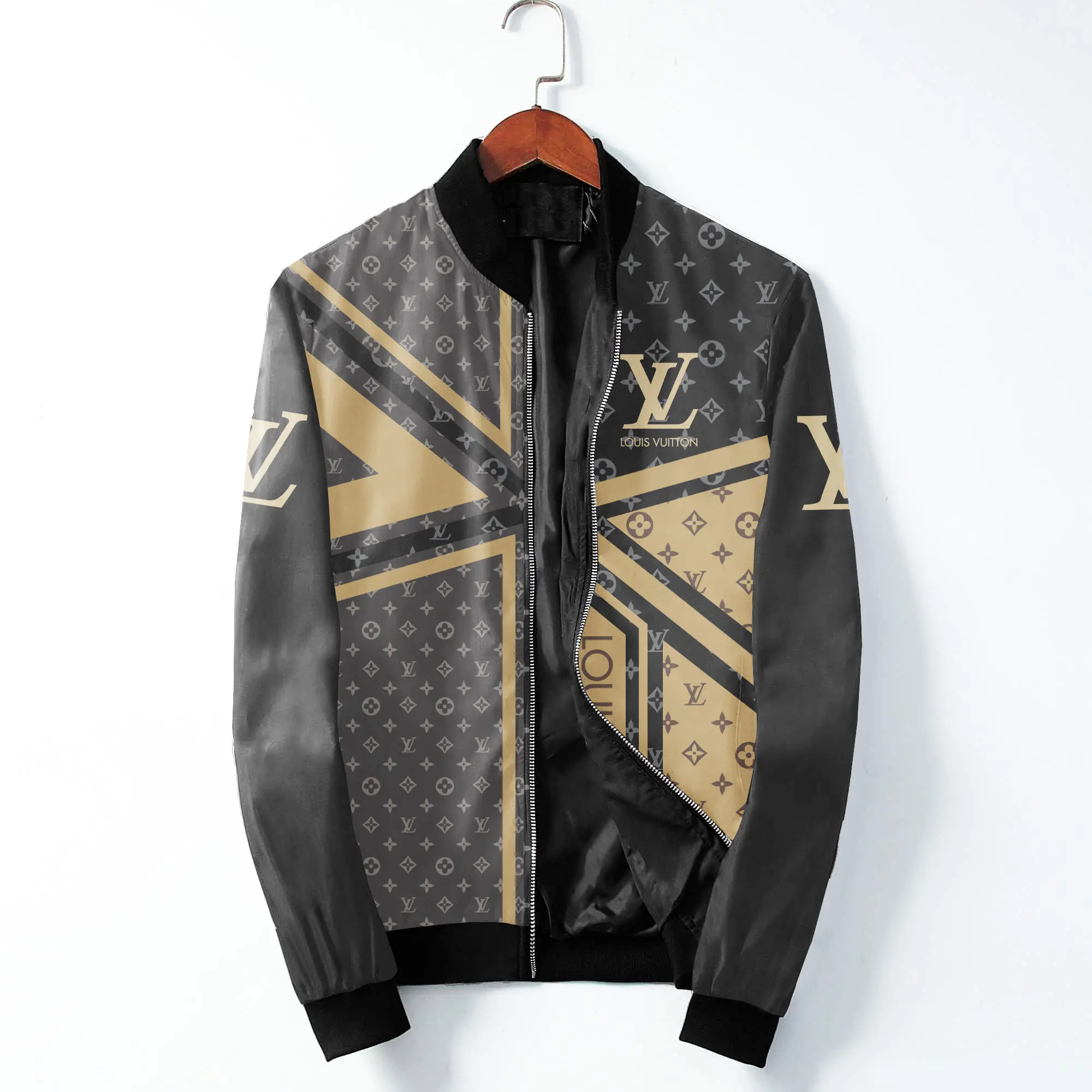 LV Luxury Brand Varsity Zipper Jacket VST1179