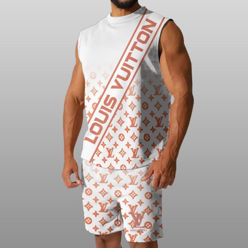 LV Luxury Combo Tank Top Shorts Set Outfit Summer CTS1026