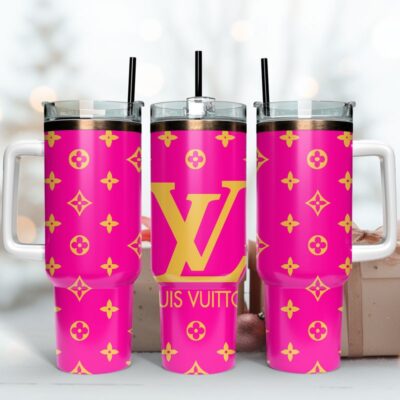 LV Pink Colorful Stanley Tumbler Lv 40Oz Straight KTB1148