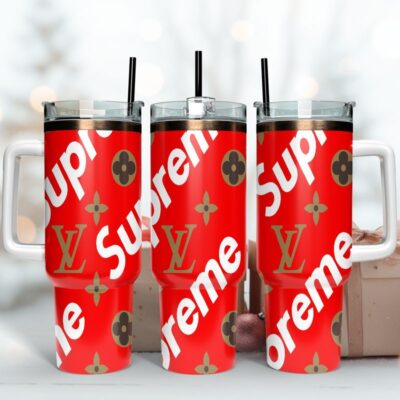 LV Supreme Logo 40Oz Stanley Tumbler KTB1109