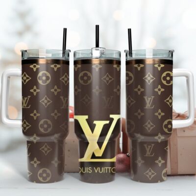Louis Vuitton Logo Stanley Tumbler LV Pattern 40Oz Stanley Tumbler KTB1130