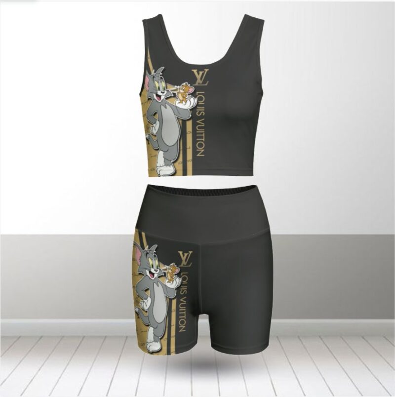 Louis Vuitton Summer Women Sport Bra Yoga Set Running Outfit SBY1014