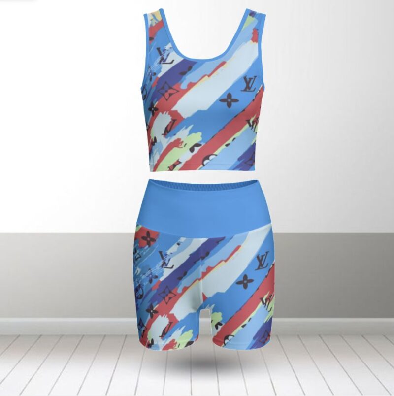 Louis Vuitton Summer Women Sport Bra Yoga Set Running Outfit SBY1025