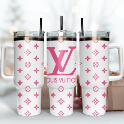 Pink LV Logo 40Oz Stanley Tumbler KTB1108