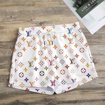 Premium Monogram Logo LV Women Shorts Lady Beach Shorts WMS1053