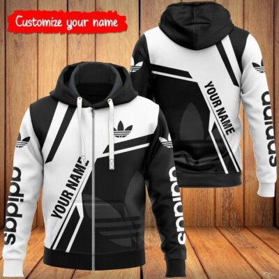 Adidas 3D Zipper Hoodie Outfit Coats ZHP1018