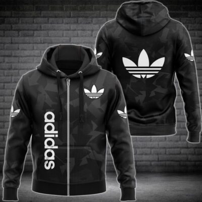 Adidas 3D Zipper Hoodie Outfit Coats ZHP1091