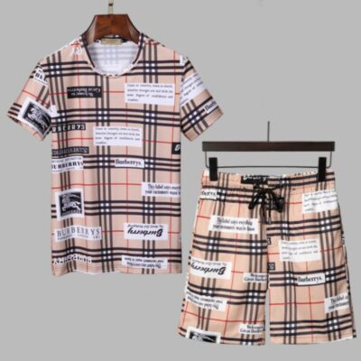 Burberry Combo Unisex T-Shirt & Short Limited Luxury Outfit CTS1034