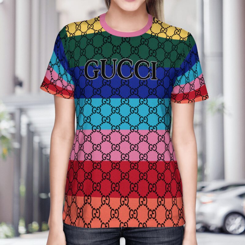 Gucci Combo Unisex T Shirt Short Limited Luxury Outfit CTS1004 3