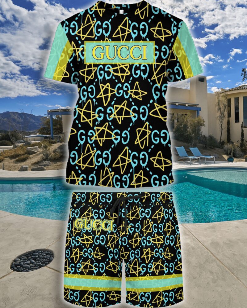 Gucci Combo Unisex T-Shirt & Short Limited Luxury Outfit CTS1006
