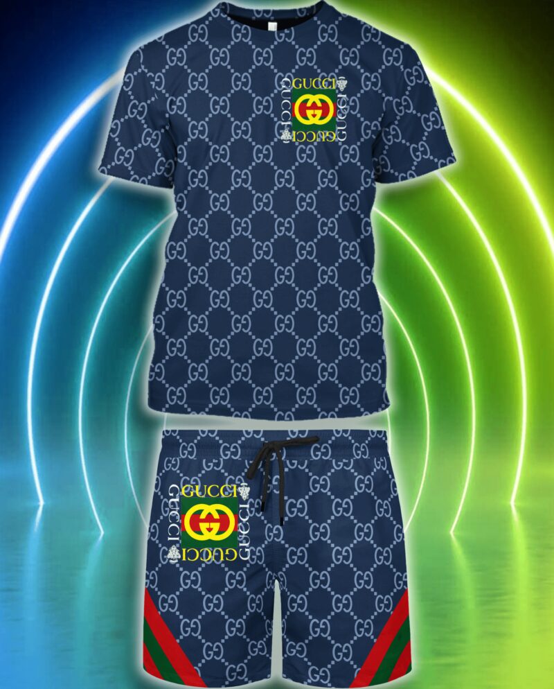 Gucci Combo Unisex T Shirt Short Limited Luxury Outfit CTS1017 4