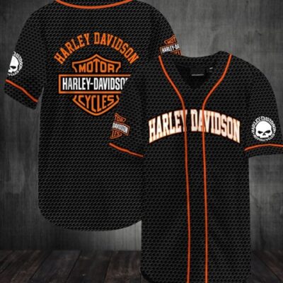 Harley Davidson Baseball Jersey Shirt Clothes Sport BJS1012
