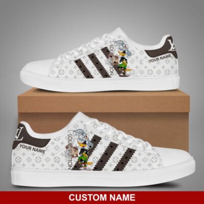 LV Cartoon Bugs Bunny Personalized Stan Smith Shoes Low Top Sneakers SKS1010 2 LV Cartoon Bugs Bunny Personalized Skate Shoes SKS1010 2