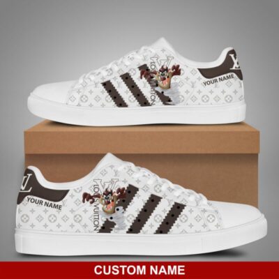 LV Cartoon Tasmanian Devil Personalized Stan Smith Shoes Low Top Sneakers SKS1014 2 LV Cartoon Tasmanian Devil Personalized Skate Shoes SKS1014 2