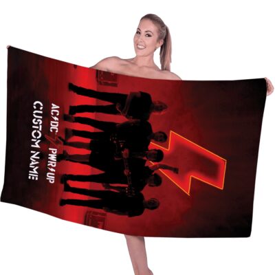 AC/DC Rectangle Beach Towel WBT1144 1 ACDC Rectangle Beach Towel WBT1144 1