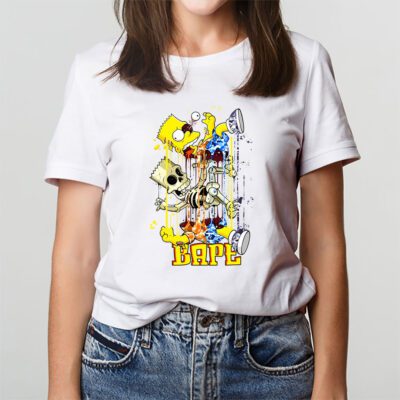 Bart Simpson Bape Unisex T-Shirt TAT5408 3 Bart Simpson Bape Unisex T Shirt TAT5408 3