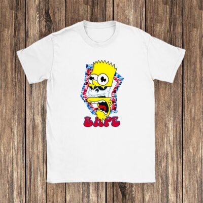 Bart Simpson Bape Unisex T-Shirt TAT5409 1 Bart Simpson Bape Unisex T Shirt TAT5409 1