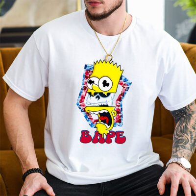 Bart Simpson Bape Unisex T-Shirt TAT5409 2 Bart Simpson Bape Unisex T Shirt TAT5409 2