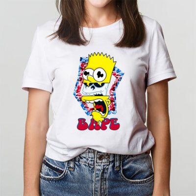 Bart Simpson Bape Unisex T-Shirt TAT5409 3 Bart Simpson Bape Unisex T Shirt TAT5409 3