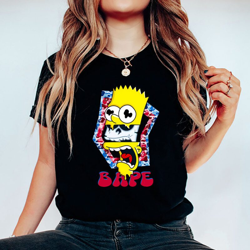 Bart Simpson Bape Unisex T Shirt TAT5409 5