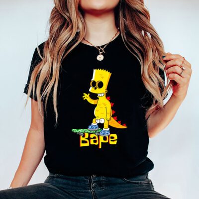 Bart Simpson Bape Unisex T-Shirt TAT5410 5 Bart Simpson Bape Unisex T Shirt TAT5410 5