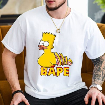 Bart Simpson Bape Unisex T-Shirt TAT5412 2 Bart Simpson Bape Unisex T Shirt TAT5412 2