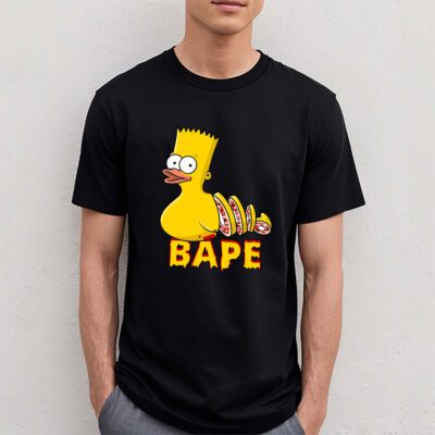 Bart Simpson Bape Unisex T-Shirt TAT5412 4 Bart Simpson Bape Unisex T Shirt TAT5412 4
