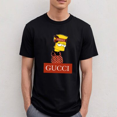Bart Simpson Gucci Unisex T Shirt Cotton Tee TAT14285 4