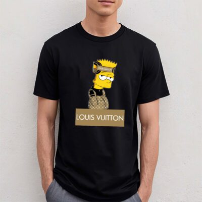 Bart Simpson Louis Vuitton Unisex T Shirt Cotton Tee TAT14286 4