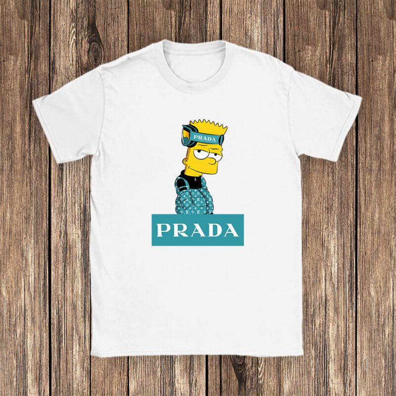 Bart Simpson Prada Unisex T Shirt Cotton Tee TAT14287 1