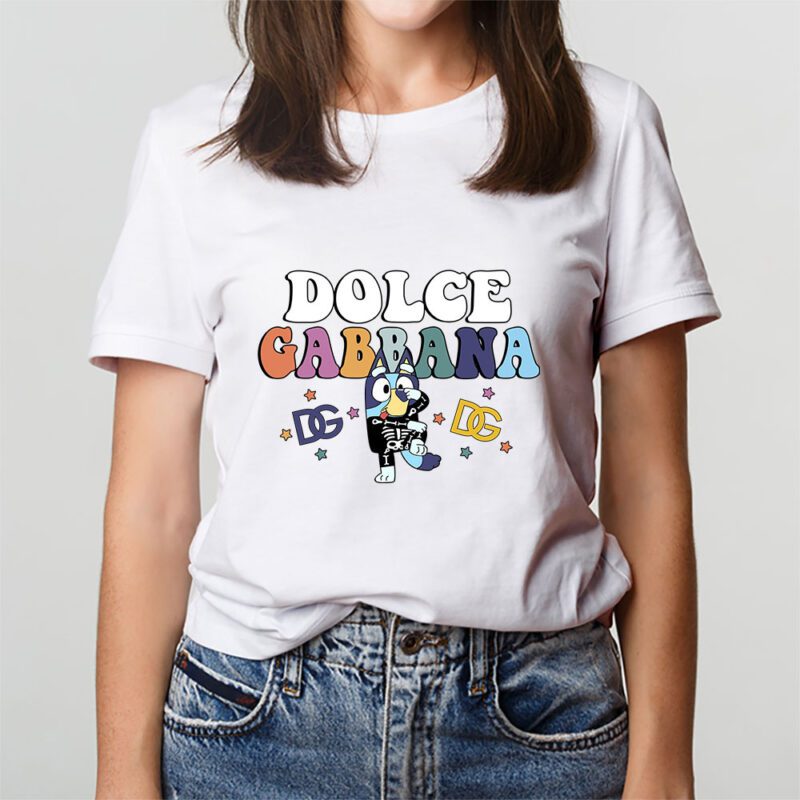 Bluey Happy Halloween Dolce Gabbana Unisex T Shirt Cotton Tee TAT9250 3