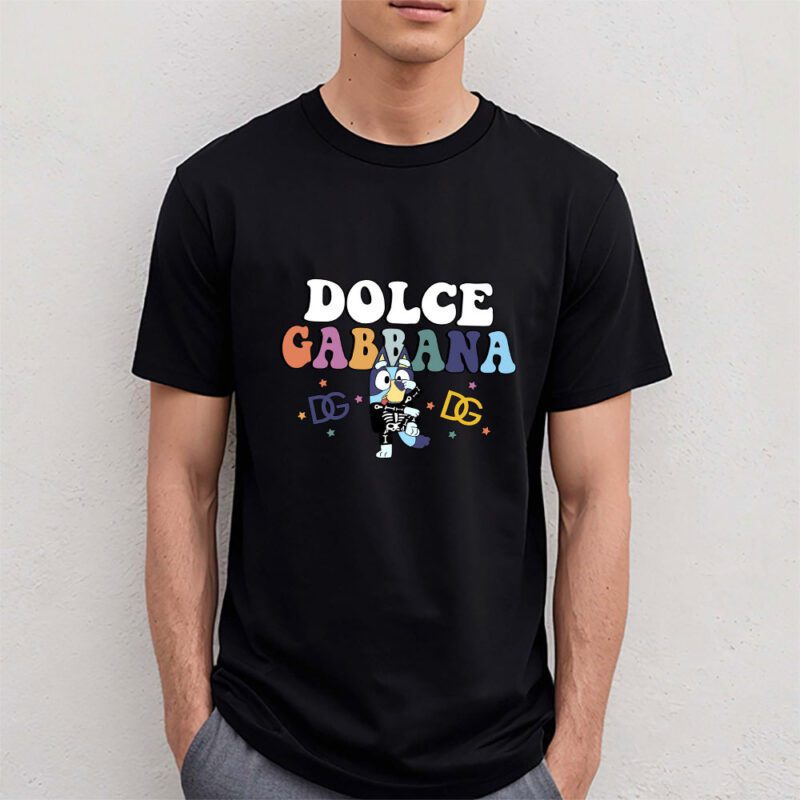 Bluey Happy Halloween Dolce Gabbana Unisex T Shirt Cotton Tee TAT9250 4