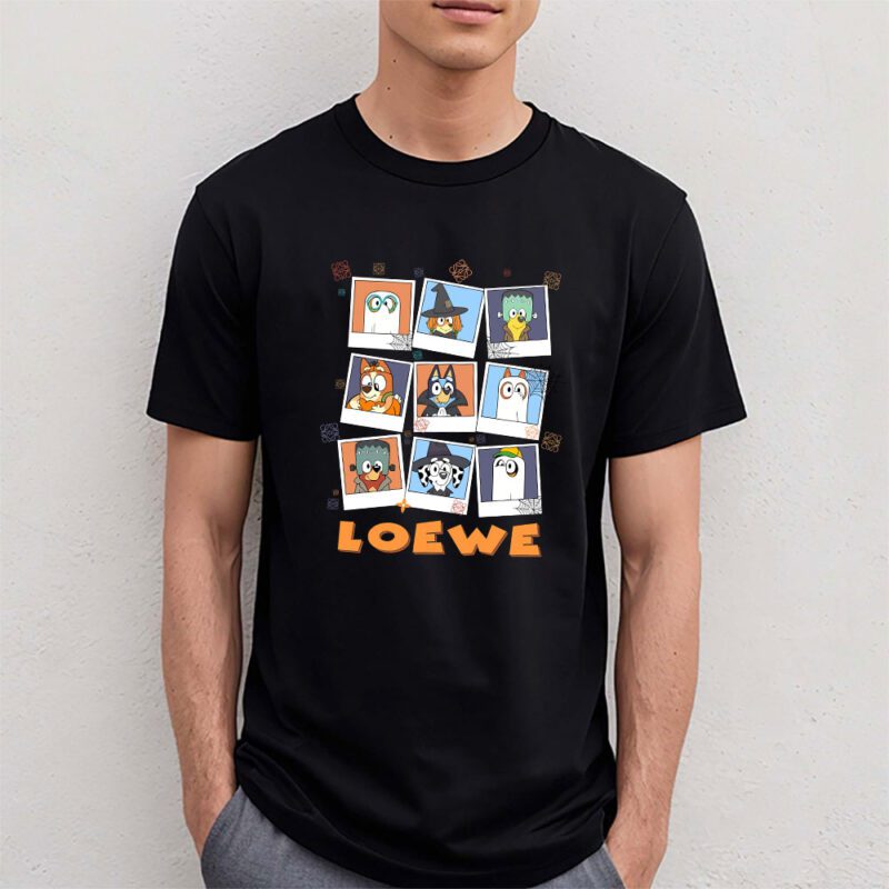 Bluey Happy Halloween Loewe Unisex T Shirt Cotton Tee TAT9268 4
